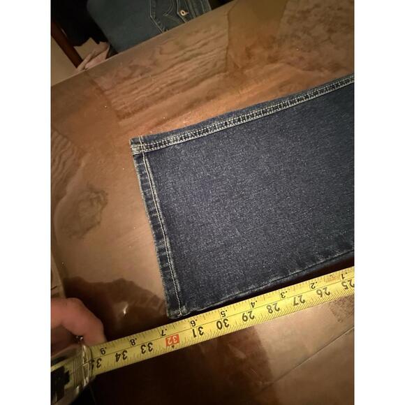 Flamingals Cargo Blue  Jeans #77246 Size Large 29x32  Straight Leg Stretch - Picture 4 of 9